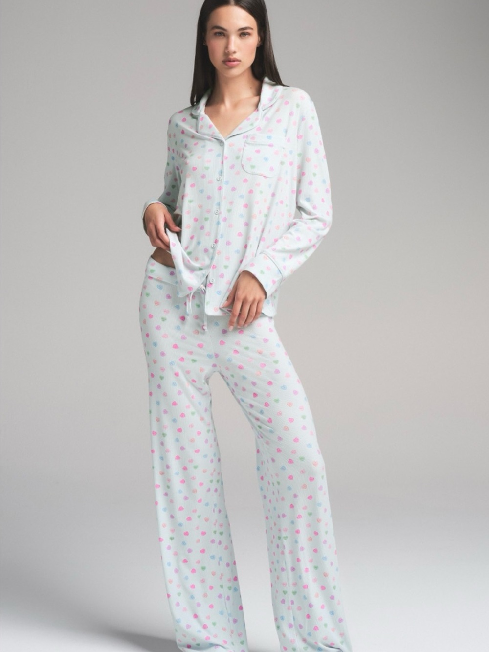 Skims Candy Hearts Pajama Set